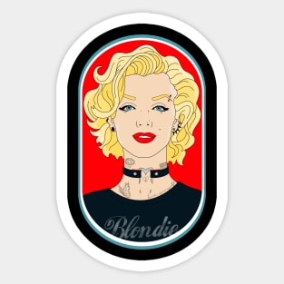 Marilyn tattooed Sticker